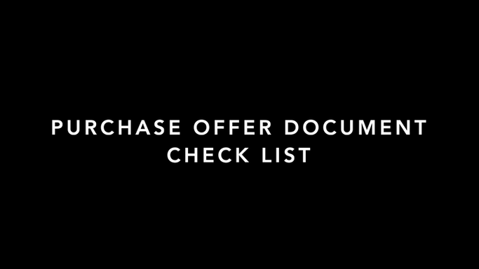 Purchase Doc Check List